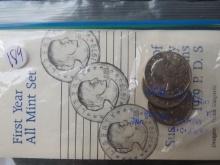 1979- P/D/S Susan B Anthony Dollars Littleton Graded