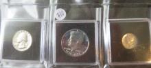 177601976 Washington Qtr Proof, 1776-1976 Kennedy Half Dollar Proof, 1942- Winged Liberty Head Mercu