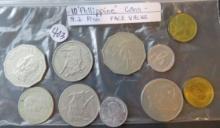 (10) Philippine Coins