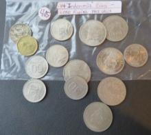 (14) Indonesia Coins