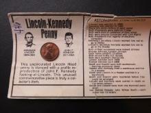 1972- Lincoln-Kennedy Penny