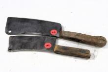 2 meat cleavers