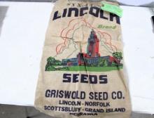 Seed sack - advertising