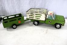 Metal Nylint truck & trailer