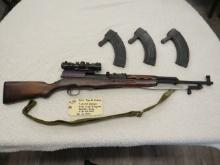 SKS Type 56 Carbine 7.62x39 Russian Scope 4x28 B-square Bayonet, Sling, 3030 rd Clips