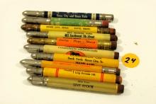 10 bullet pencils