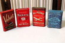 4 tobacco tins