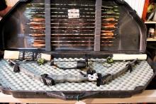 Browning compound bow & 16 arrows W/ hard case