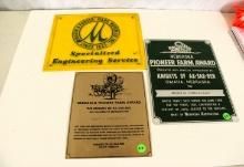 3 advertising signs