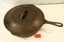 cast iron chicken frier W/ lid
