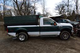 2009 Ford F-250 SD, 4WD w/ Dump Body Insert, Western MVP Plus V-Plow