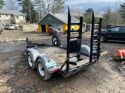 2018 Pratt 10' Tandem Axle Equipment Trailer