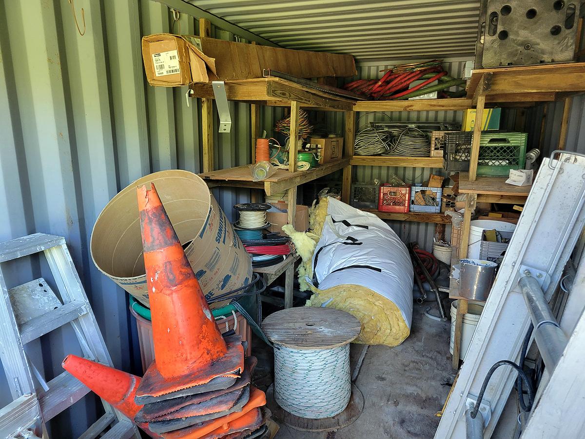 A Group of Remaining Contents in Sea Container