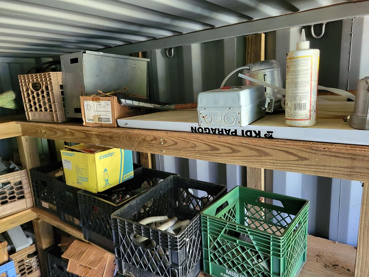 A Group of Remaining Contents in Sea Container