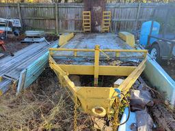 1997 Hudson HSE16 16' 4-ton Dovetail Dual Axle Flatbed Utility Trailer