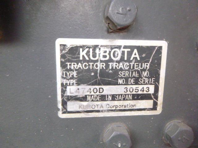 Kubota L4740 Tractor (QEA 4254)