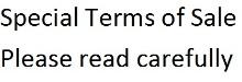 Special Terms of Sales Cont'd