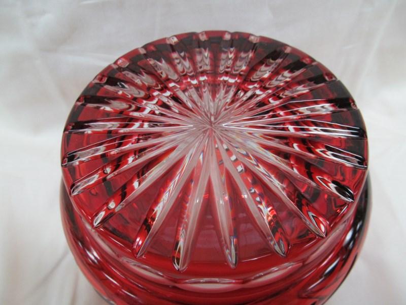 RED CUT TO CLEAR BOWL 4.5"