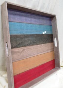 19" SQUARE 2" DEEP DECORATIVE TRAY