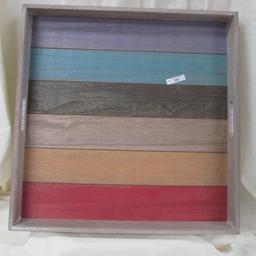 19" SQUARE 2" DEEP DECORATIVE TRAY