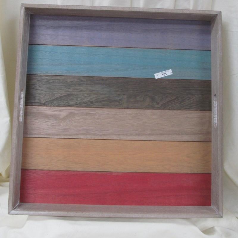 19" SQUARE 2" DEEP DECORATIVE TRAY