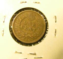 1863 U.S. Indian Head Cent, EF.