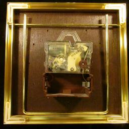 1617 . Coin Clock Includes Gold Plated Ike Dollar, Jfk Half Dollar,