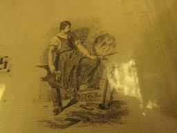 13" x 16" large poster/sign "1856 1876 Mills & Company Lithographers, Engravers, & Printers Blank Bo