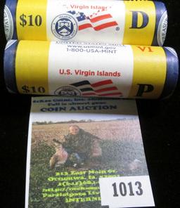 2009 P & D Original U.S. Mint wrapped Rolls of U.S. Virgin Islands Quarters. CDN bid is $32 each. (8