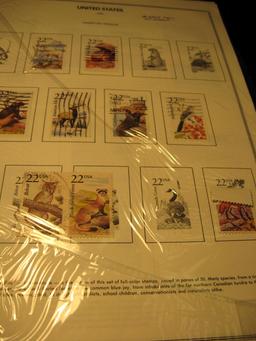 (2) 1938 New Issue Stamp announcements; (10) Album pages with 110 stamps hinged in place; & Scott UC