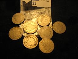 (4) 1891 & (4) 1896 Liberty Nickels.