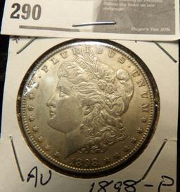 1898 P Morgan Dollar - nice AU