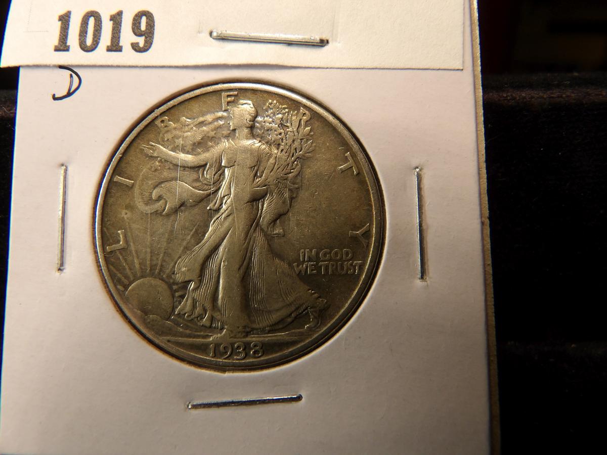 1939 D Walking Liberty Half Dollar, VF.