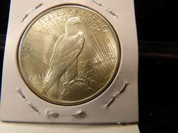 1924 P U.S. Peace Silver Dollar, AU-BU.