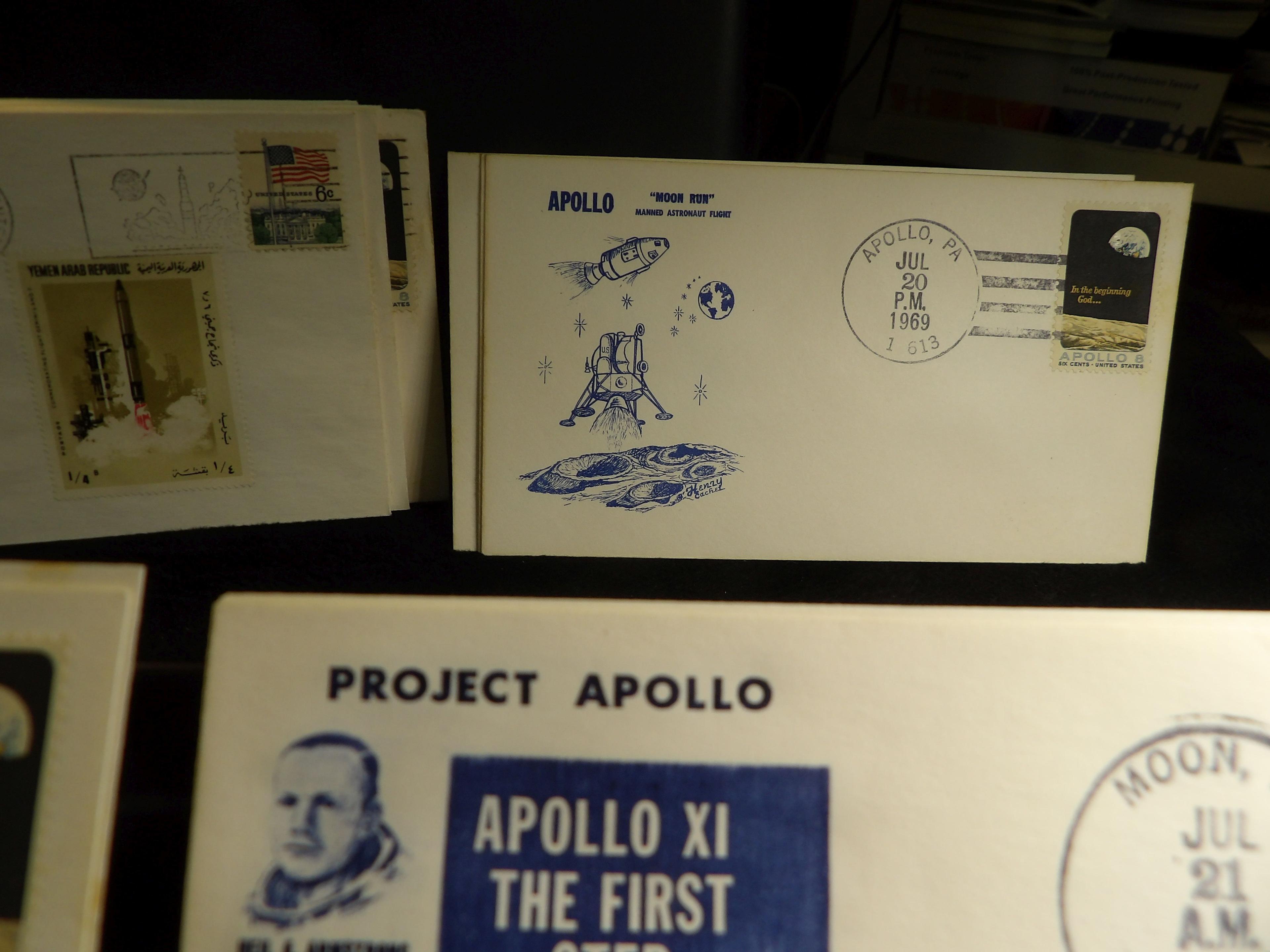 (54)  Stamped and Postmarked Apollo 11 Manned Lunar Landing U.S. Navy Recovery Atlantic 1969 covers.