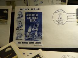 (54)  Stamped and Postmarked Apollo 11 Manned Lunar Landing U.S. Navy Recovery Atlantic 1969 covers.