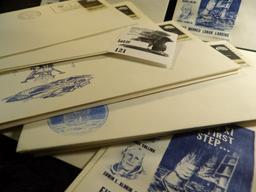 (54)  Stamped and Postmarked Apollo 11 Manned Lunar Landing U.S. Navy Recovery Atlantic 1969 covers.