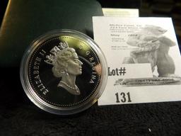 1873-1998 Celebrating 125 Years RCMP-GRC Royal Canadian Mounted Police Sterling Silver Dollar with C