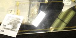 Pair of used Lucite Currency Holders.