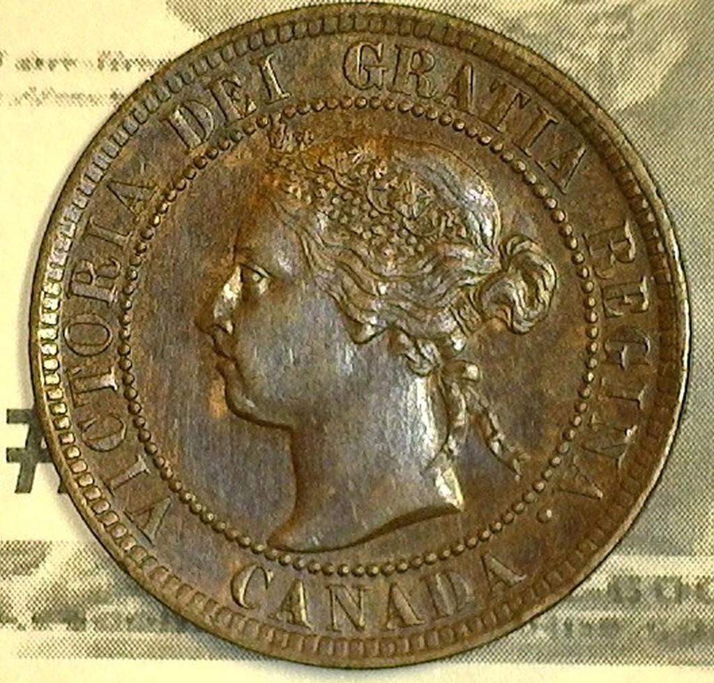 1895 Victoria Canada Large Cent, Brown Unc.