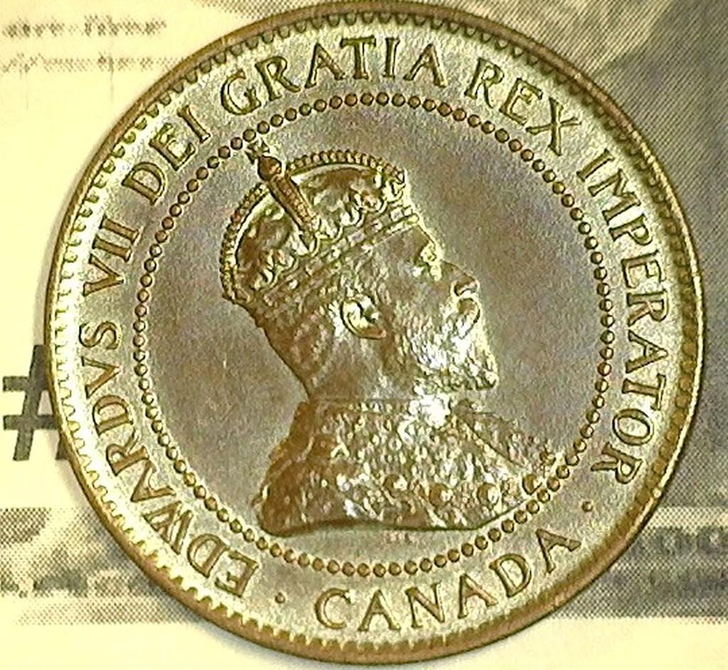 1902 Edward VII Canada Large Cent, Very Choice BU, Red-Brown.