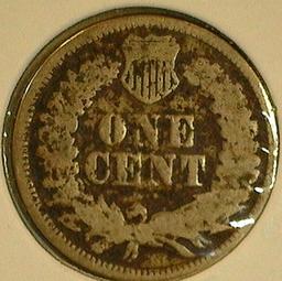 1862 U.S. Indian Head Cent, Good.