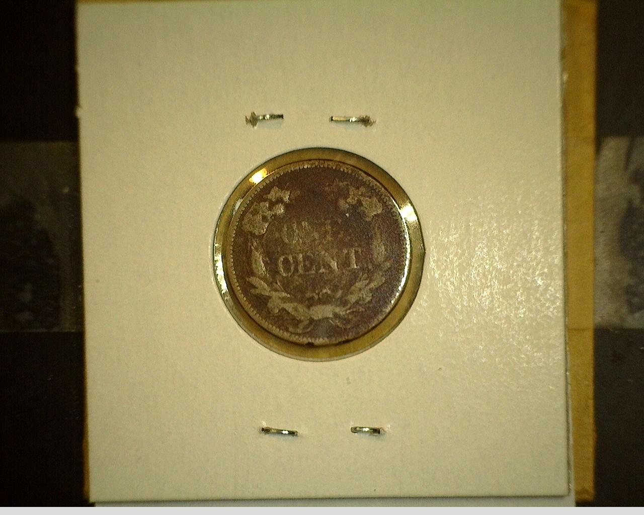 1858 U.S. Flying Eagle Cent.