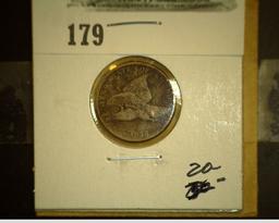 1858 U.S. Flying Eagle Cent.