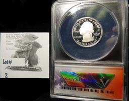 2019 S Silver Texas Statehood Quarter ANACS slabbed PR70 DCAM First .999 ANACS certified #112 of 199