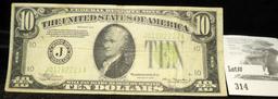 Series 1934 $10 Federal Reserve Note.