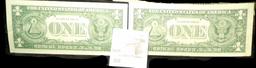 (2) Series 1957A $1 Silver Certificates, high grade.