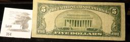 Series 1928F $5 U.S. Note Red Seal.