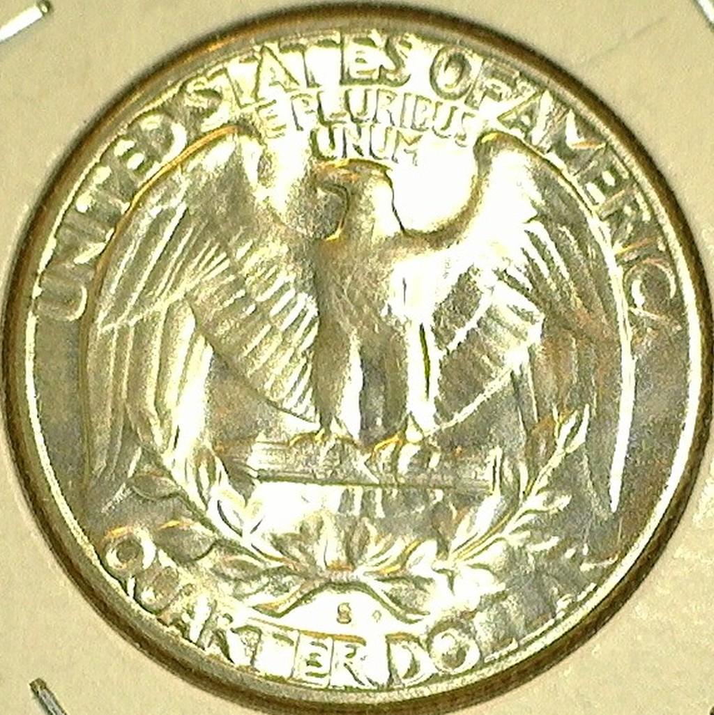 1954 S Washington Quarter, Brilliant Uncirculated.