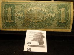 Series 1886 One Silver Dollar, Martha Washington left, serial number B41660260|-, VG.